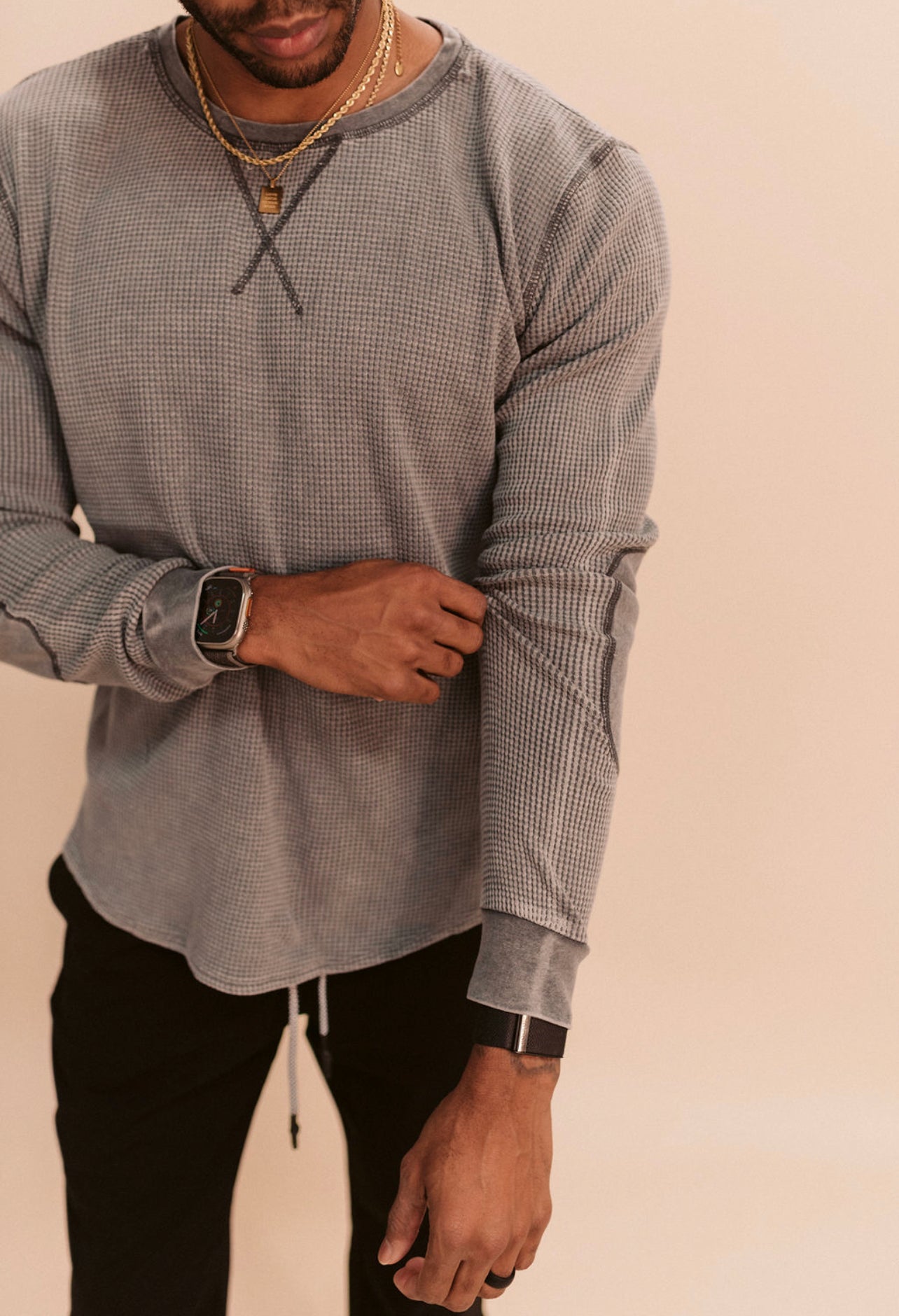 His Waffle Knit Top (Multiple Colors)