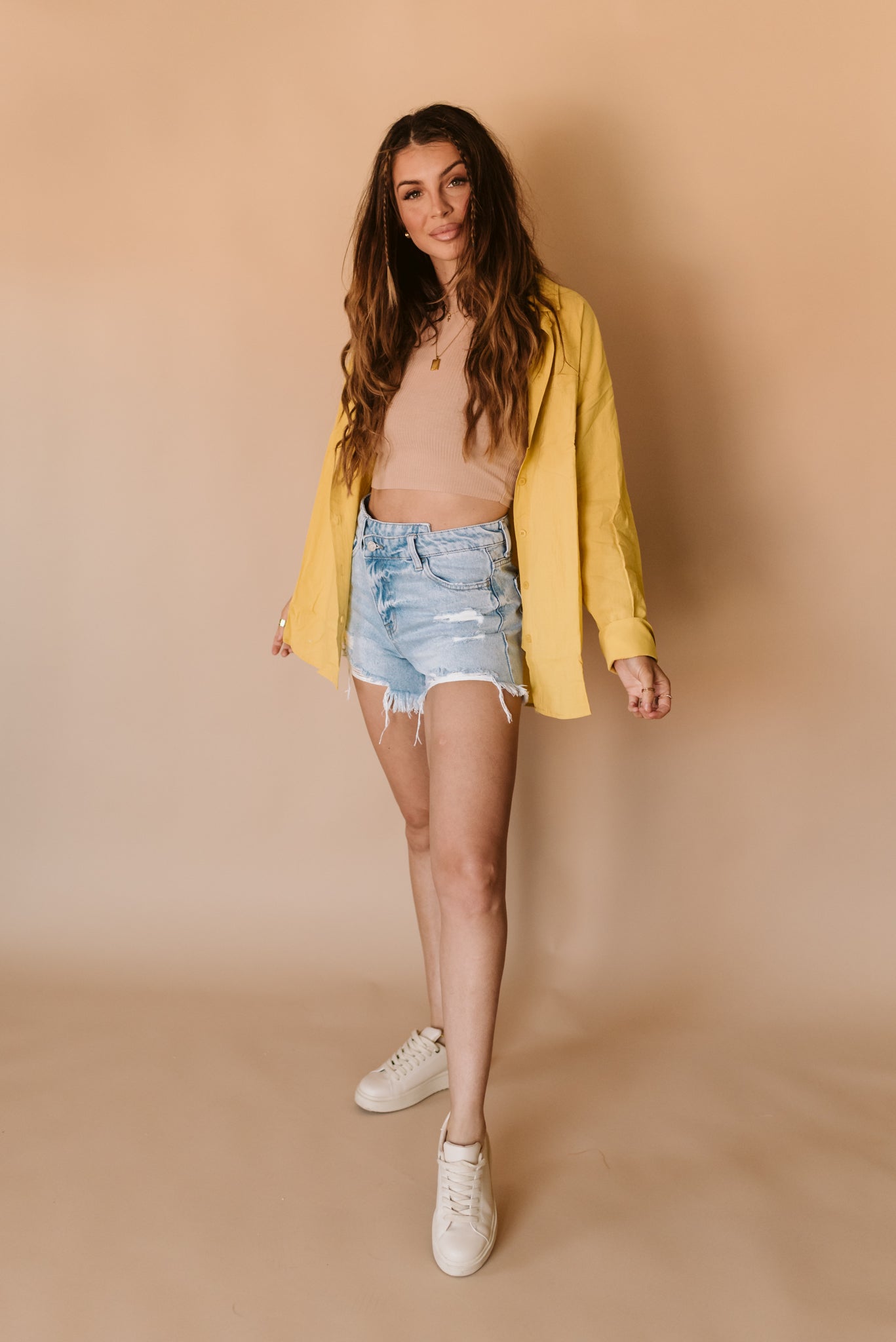 Breezy Button Down - Mustard