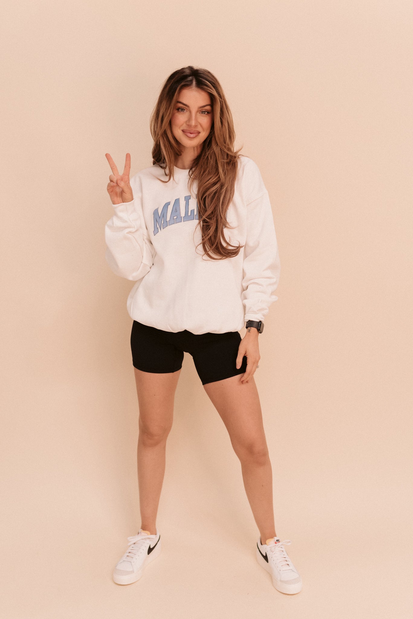 Ribbed High-Waisted Biker Shorts