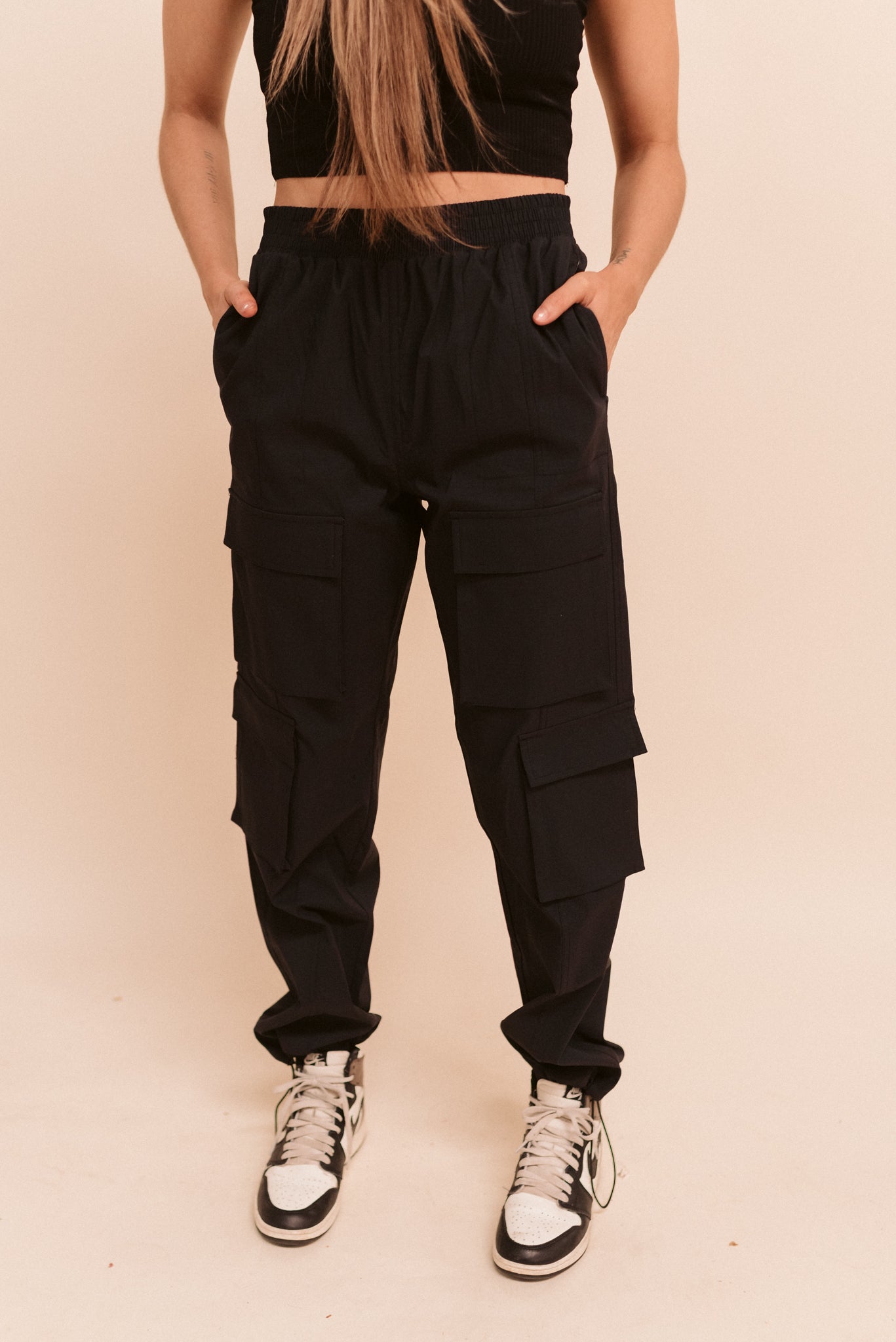 Bungee Hem Cargo Pants