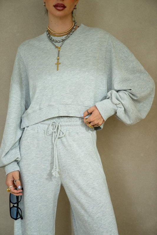 Lacey Rib Sweatshirt