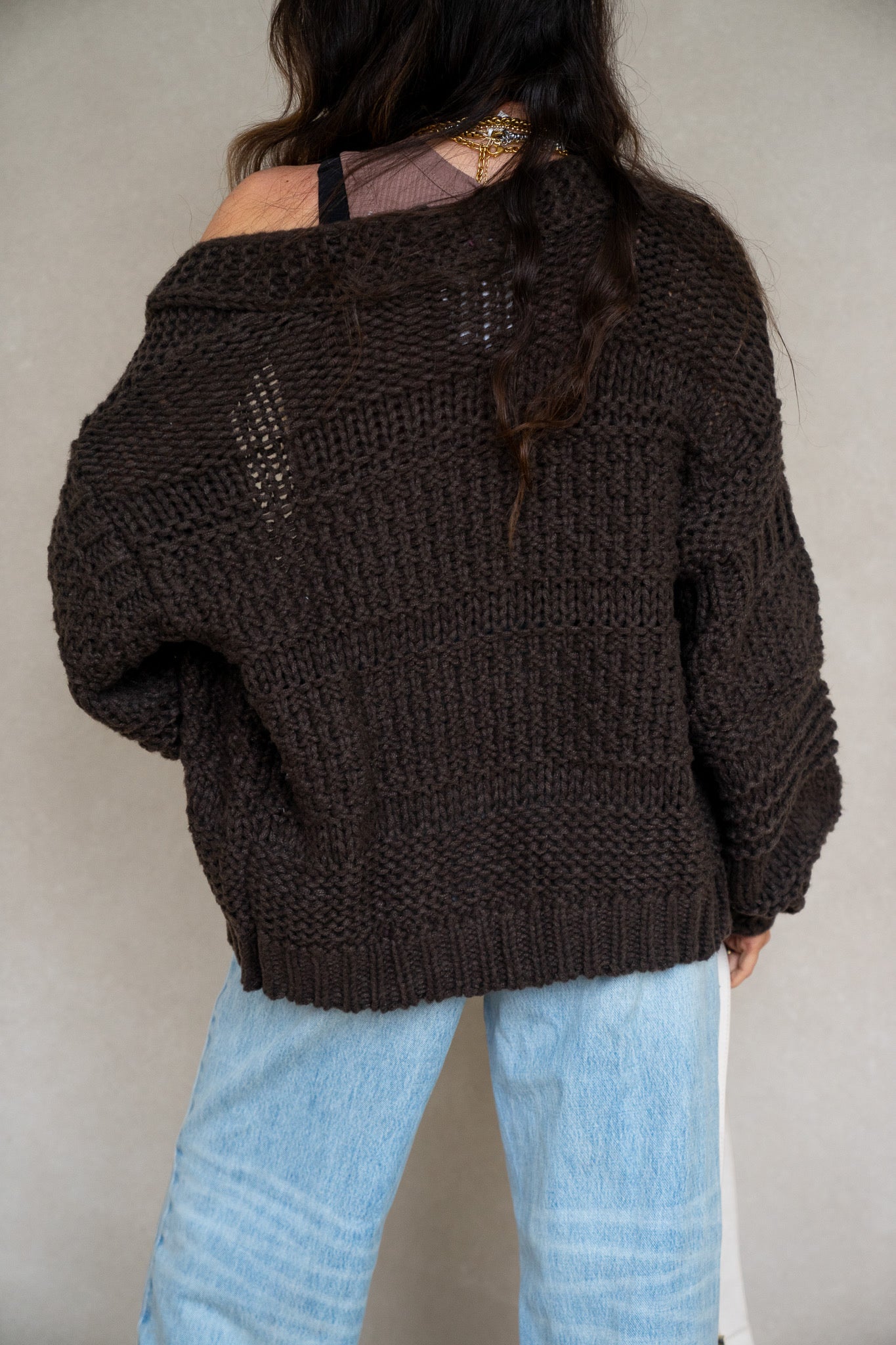 Chunky Knit Cardi (Multiple Colors)