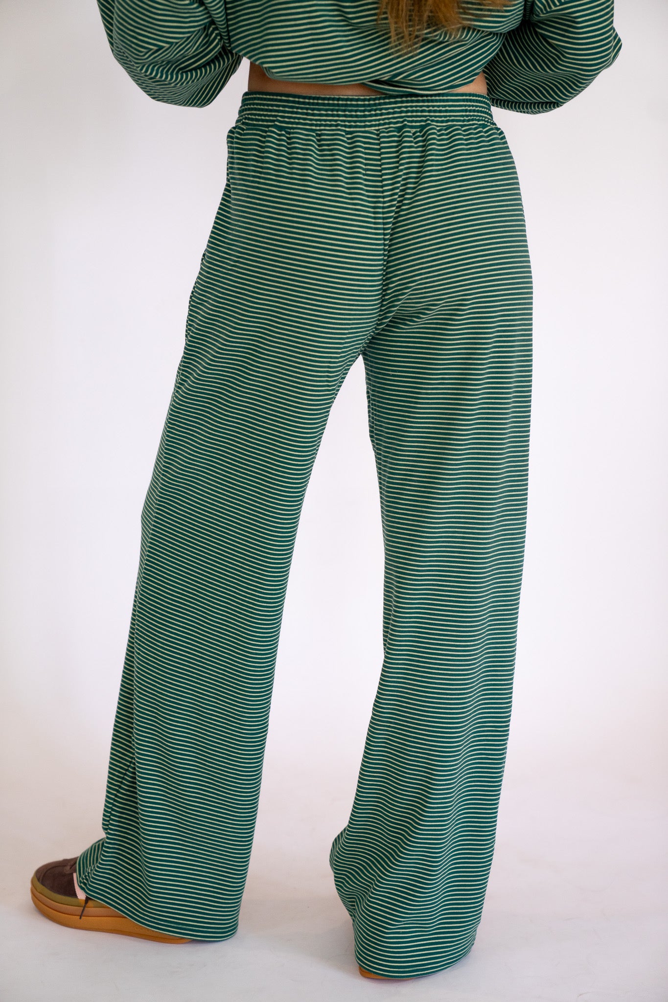 Green Striped Pants
