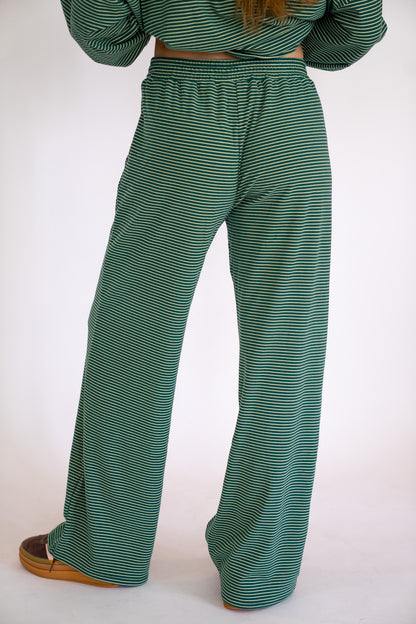 Green Striped Pants