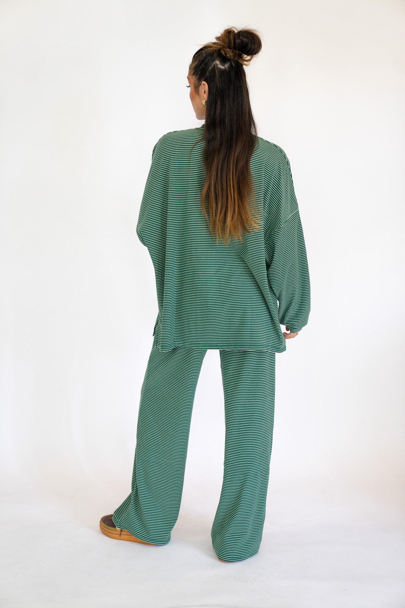 Green Striped Pants
