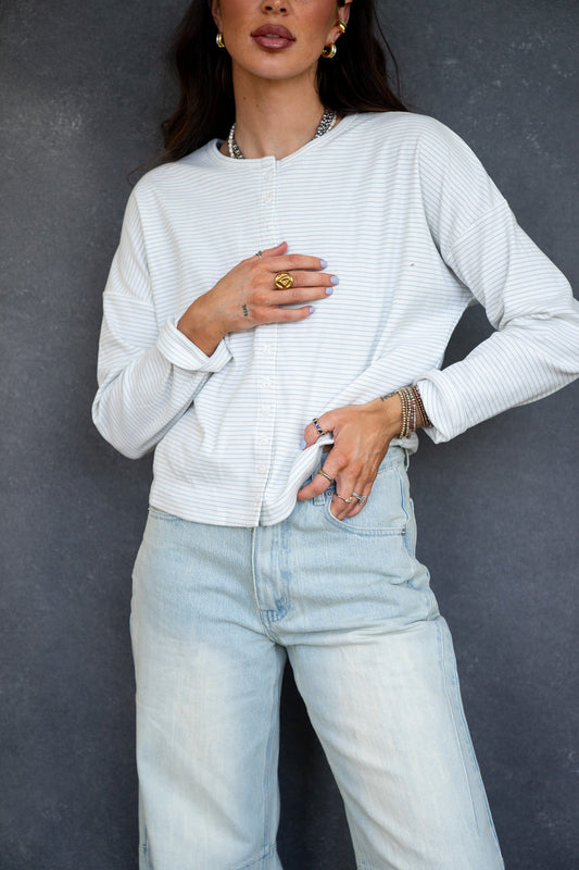 Button Down Ribbed Cardi