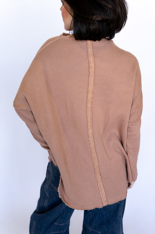 Henley Raw Edge Longsleeve