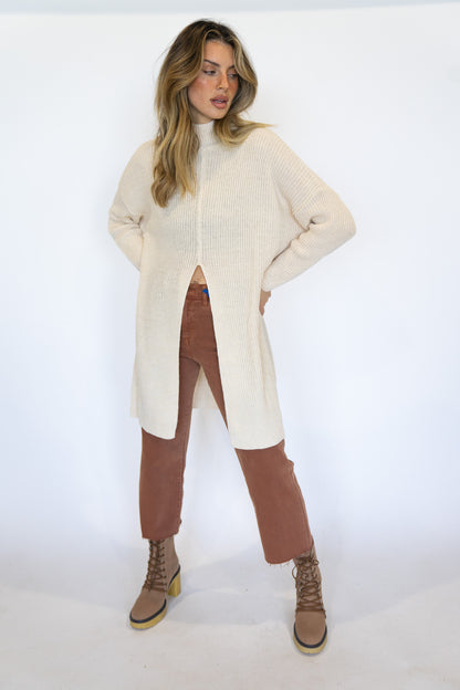 High Neck Knit Sweater