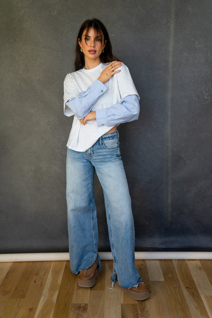 One Of The Boys Layered Tee (Multiple Colors)