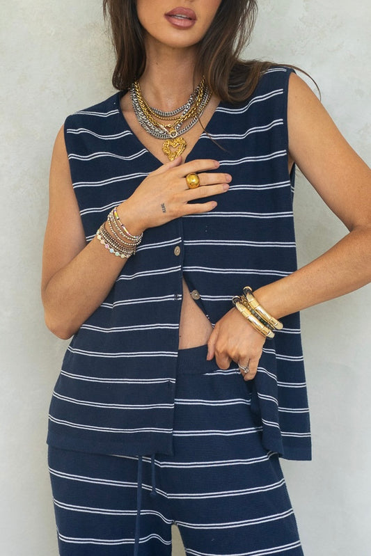 Bayside Leisure Striped Vest