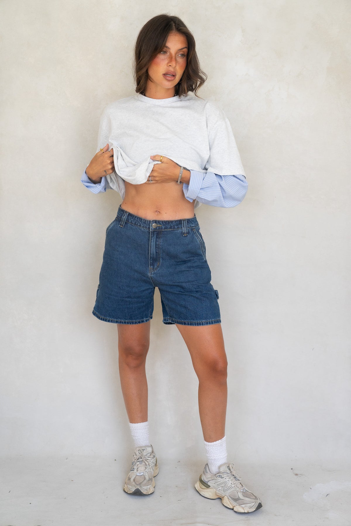 Utility Denim Shorts (New Colors)