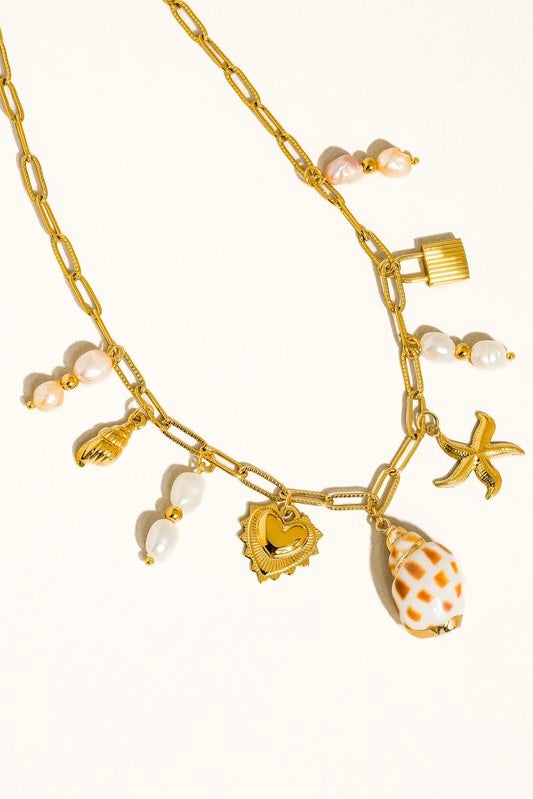 Seashell Charm Necklace