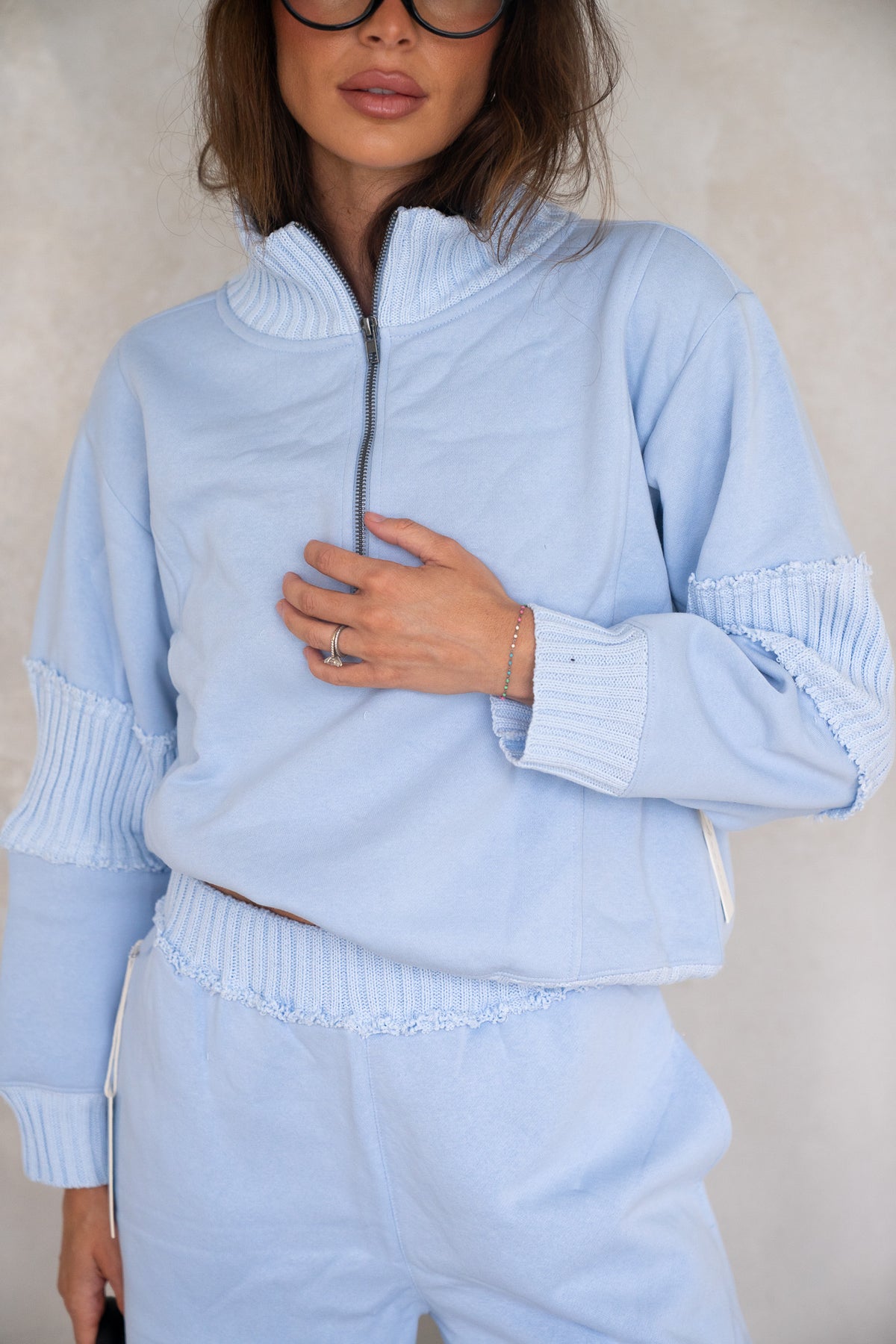 Lake Blue Fleece Quarter Zip