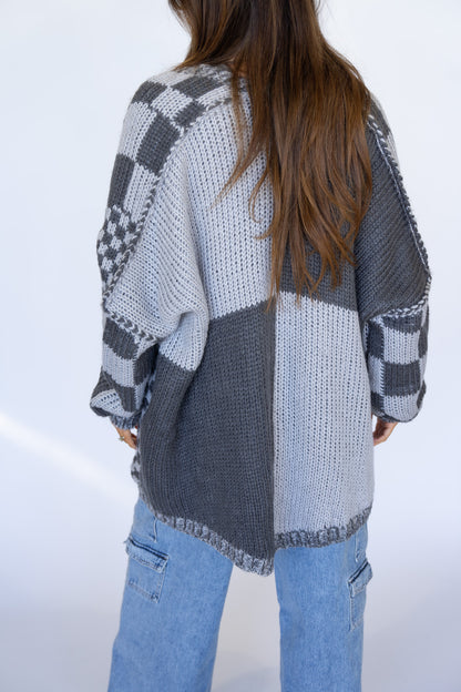 Ellie Knit Cardigan - Charcoal