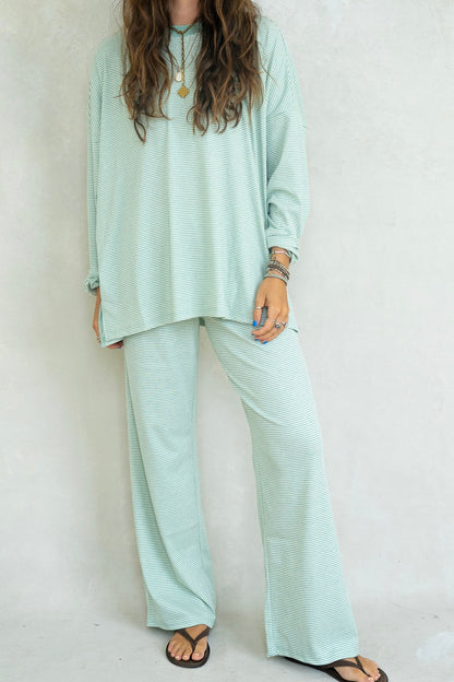 Alex Striped Pants - Mint