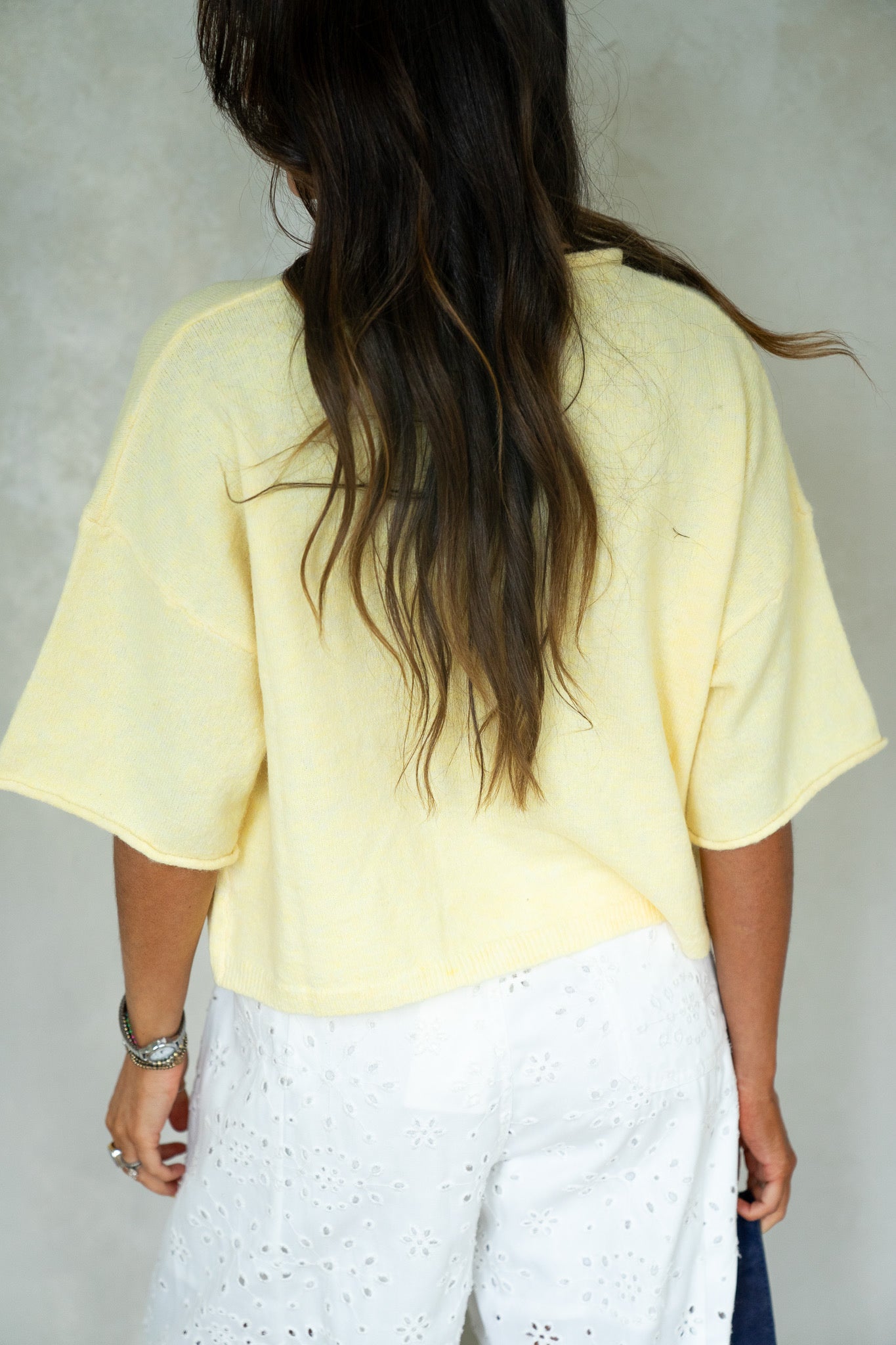 Short Sleeve Lemon Button Down