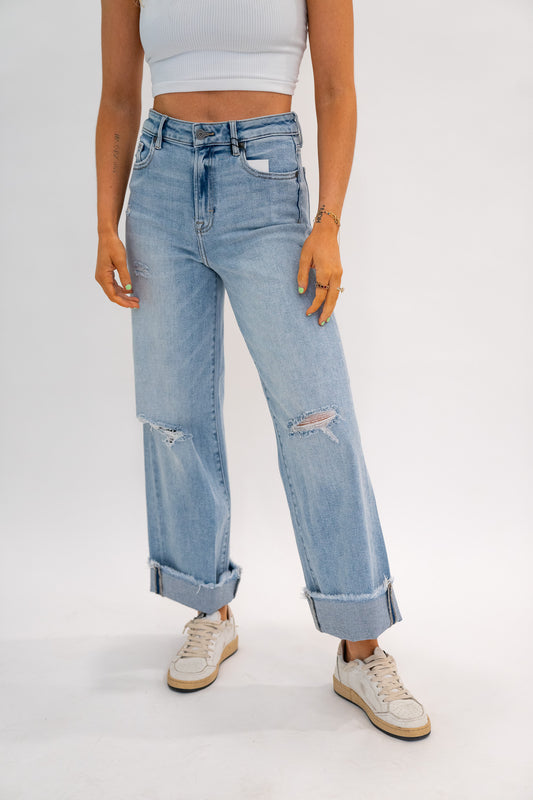 Sunshine Frayed Denim