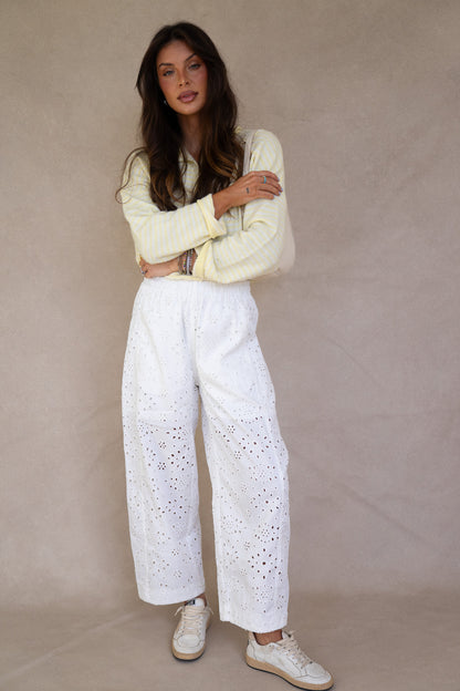 Spring Eyelet Pants