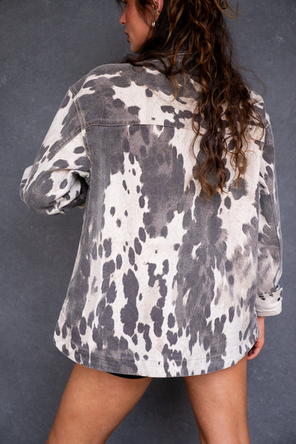 Cow Print Shacket