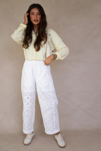 Spring Eyelet Pants