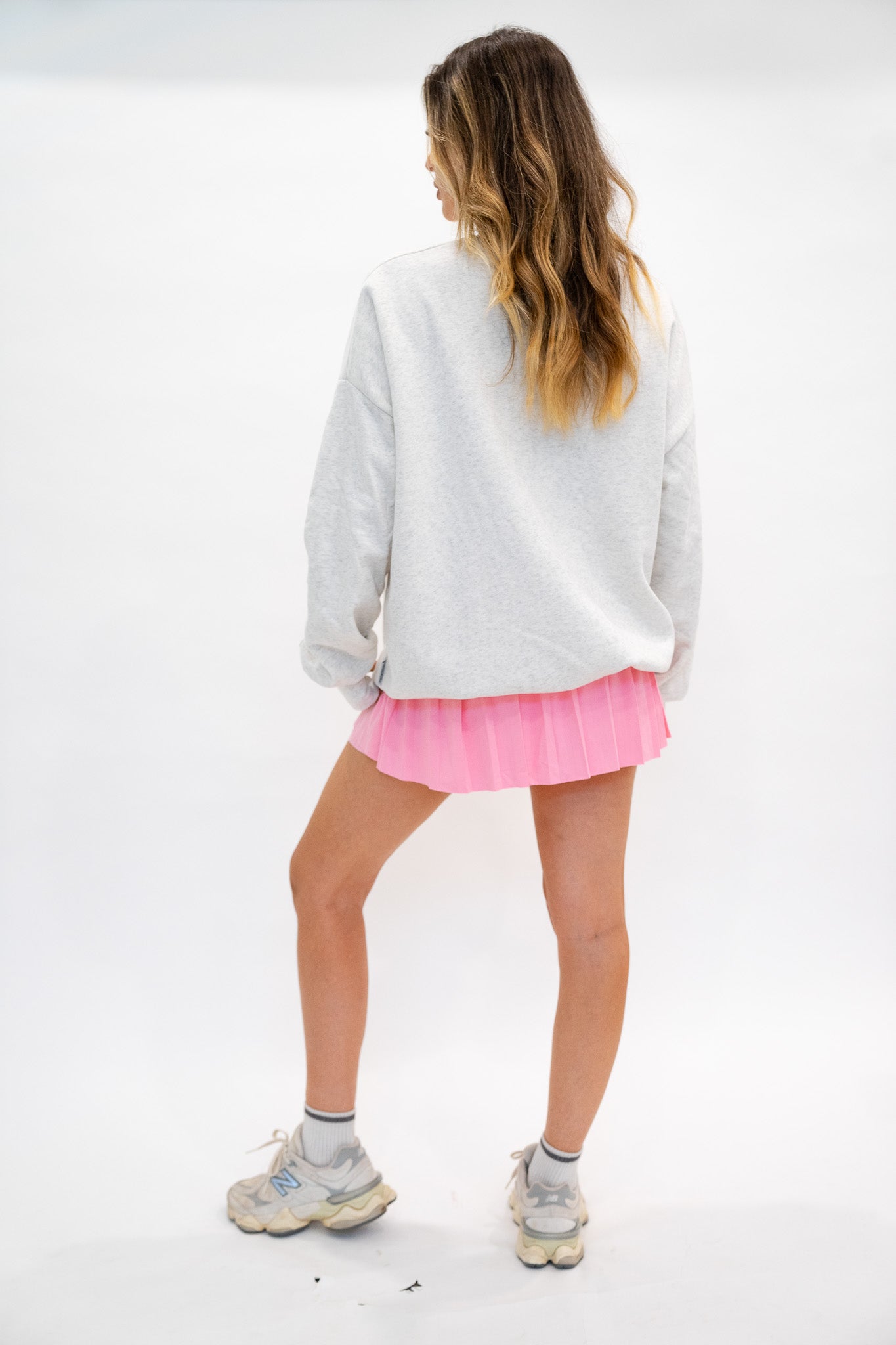 High Waisted Pleated Skort