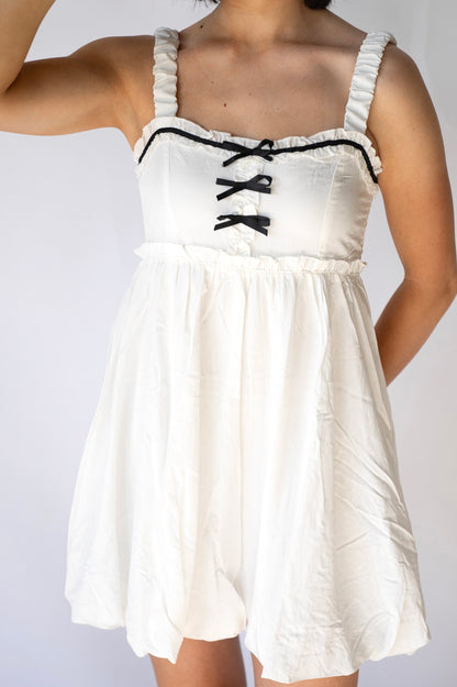 Sweetheart Ruffle Mini Dress