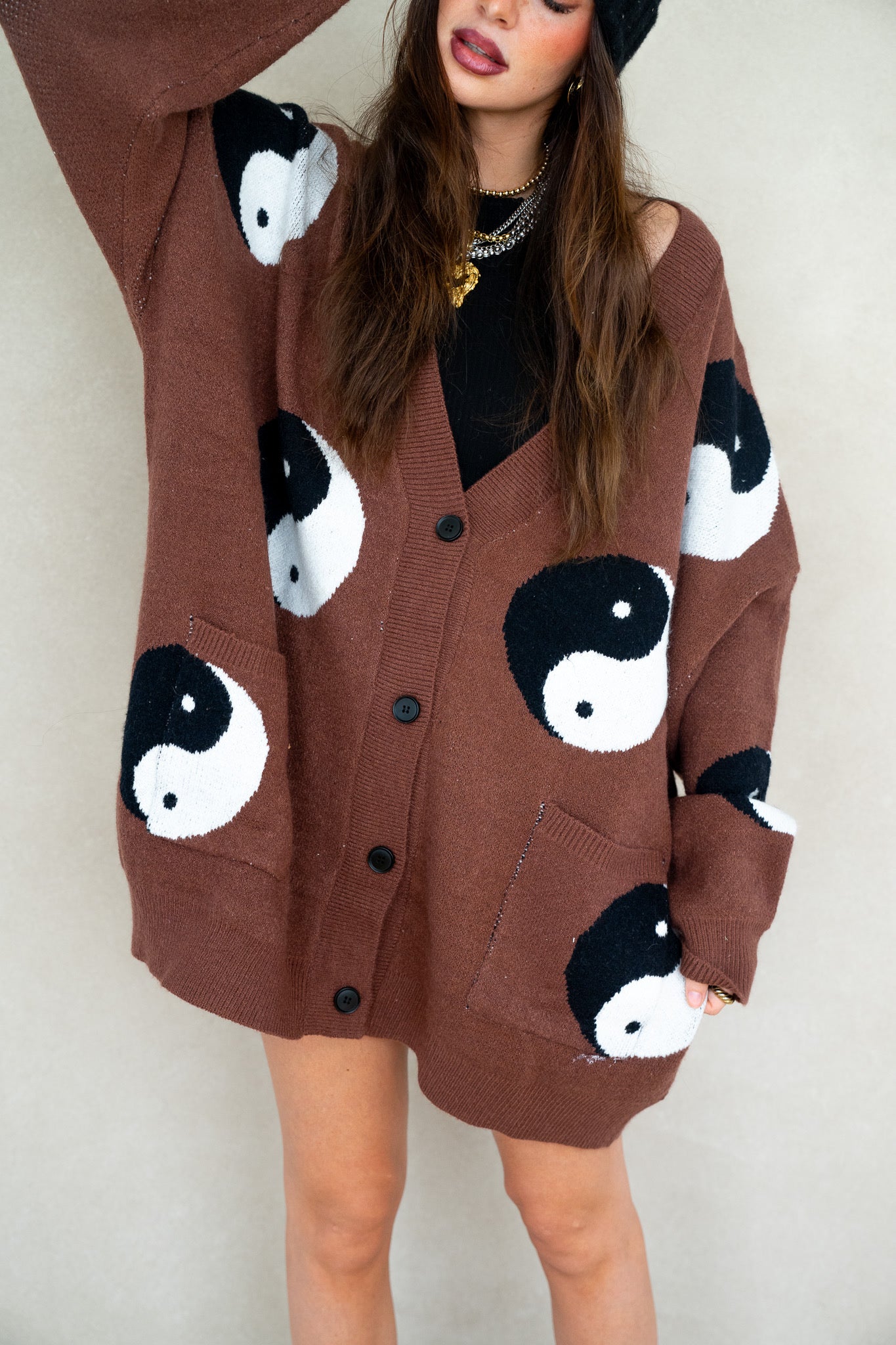 Ying Yang Cardigan