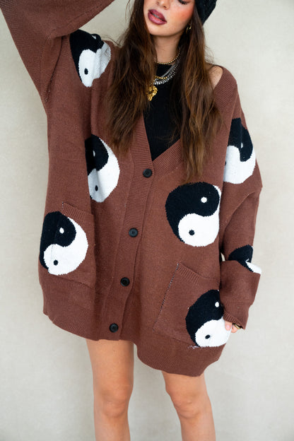 Ying Yang Cardigan