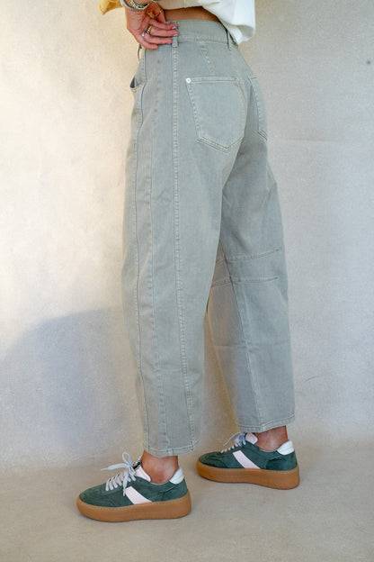 Stone High Waist Barrels