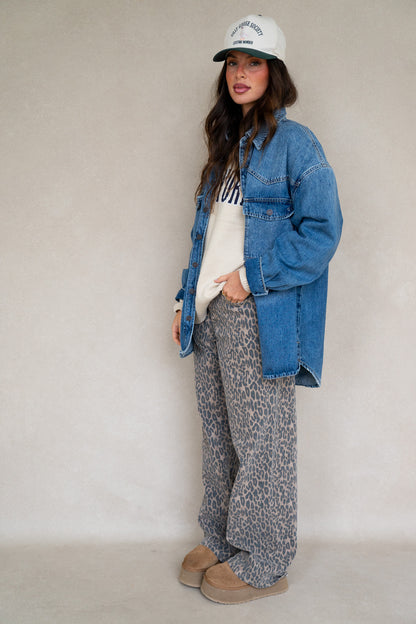 Abby Oversized Denim Top