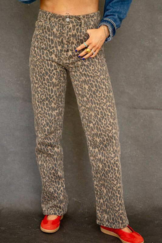 Ella Cheetah Jeans