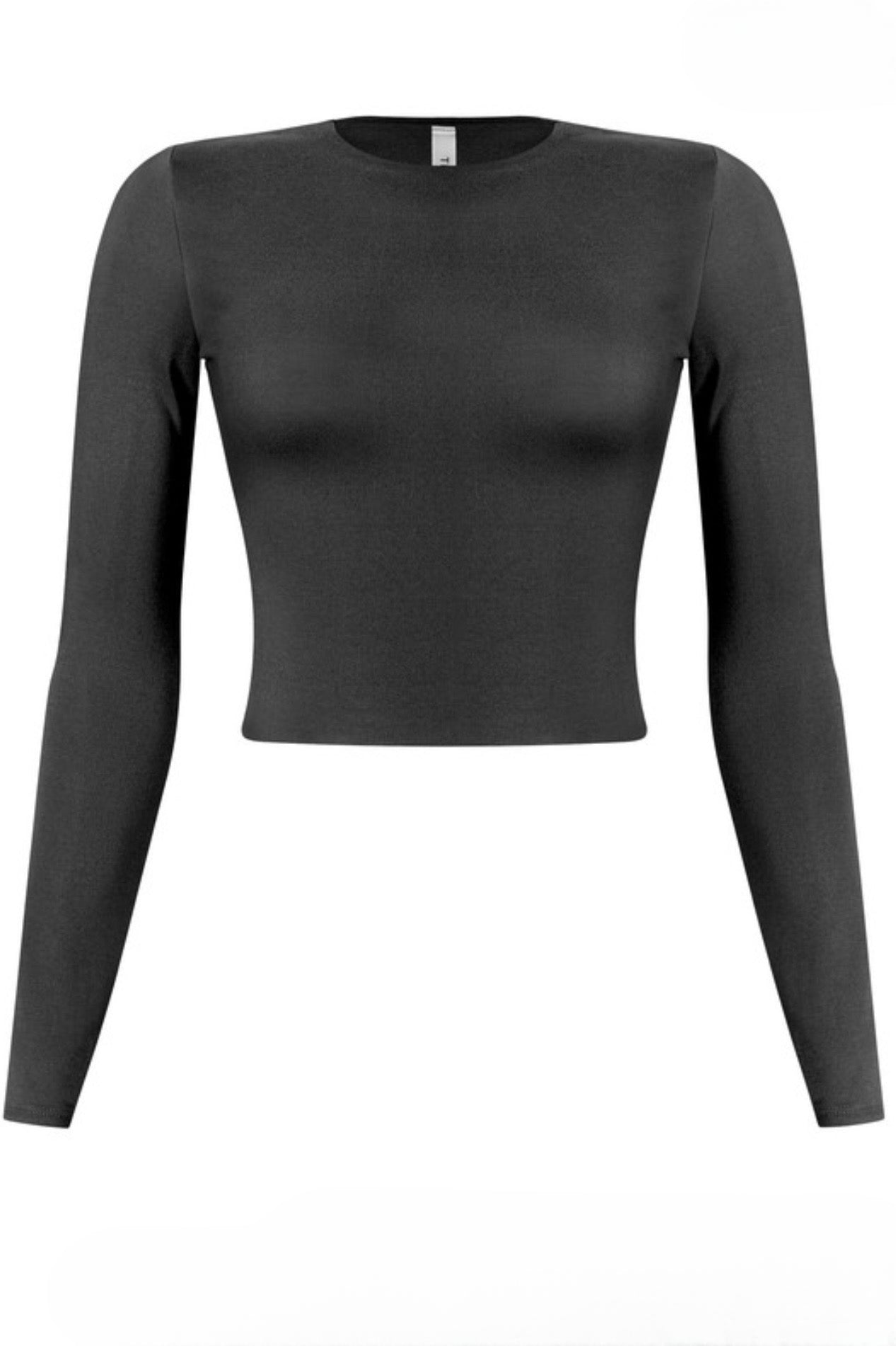 Melange Crop Long Sleeve (Multiple Colors)