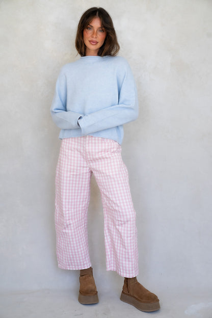 Pink Gingham Barrels