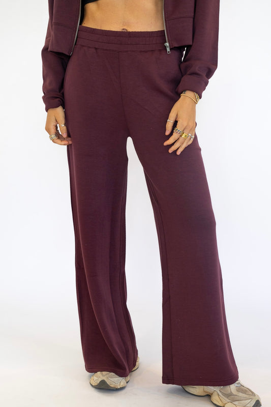 Merlot Cloud Fleece Pants