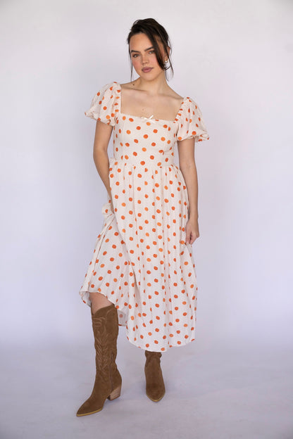 Clementine Dottie Midi Dress