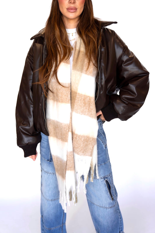 Dylon Vegan Leather Puffer