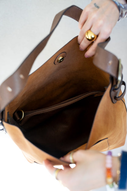 Toffee Hobo Handbag