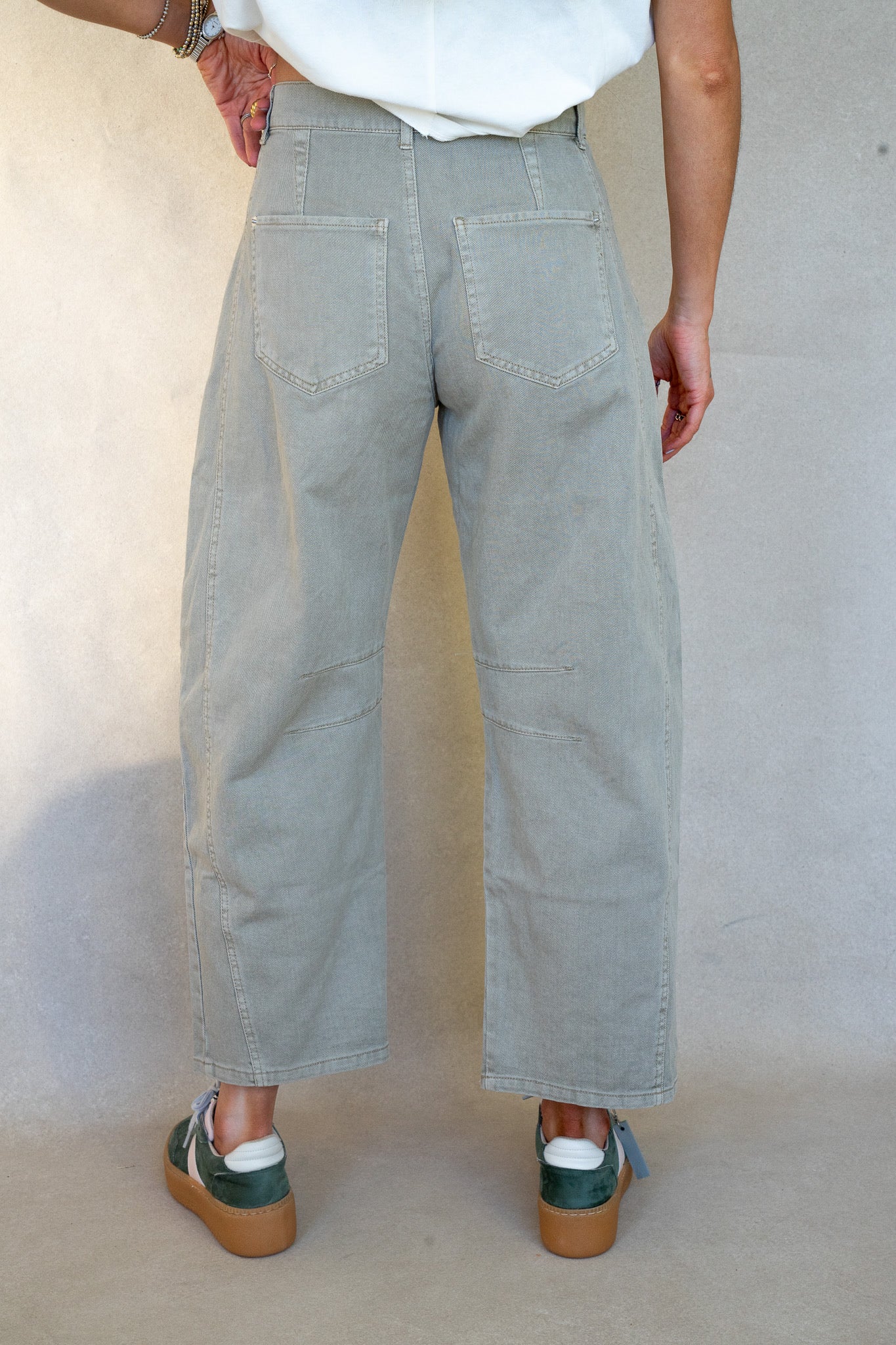 Stone High Waist Barrels