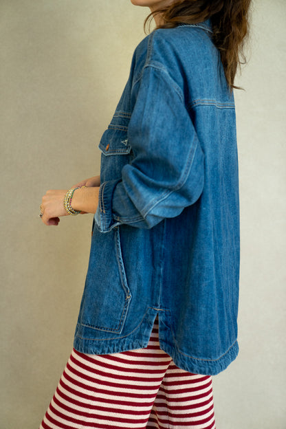 Oversized Denim Shacket