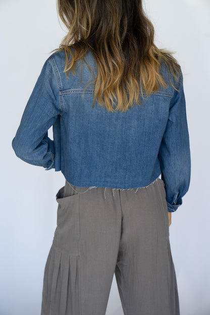 Cropped Staple Denim Jacket