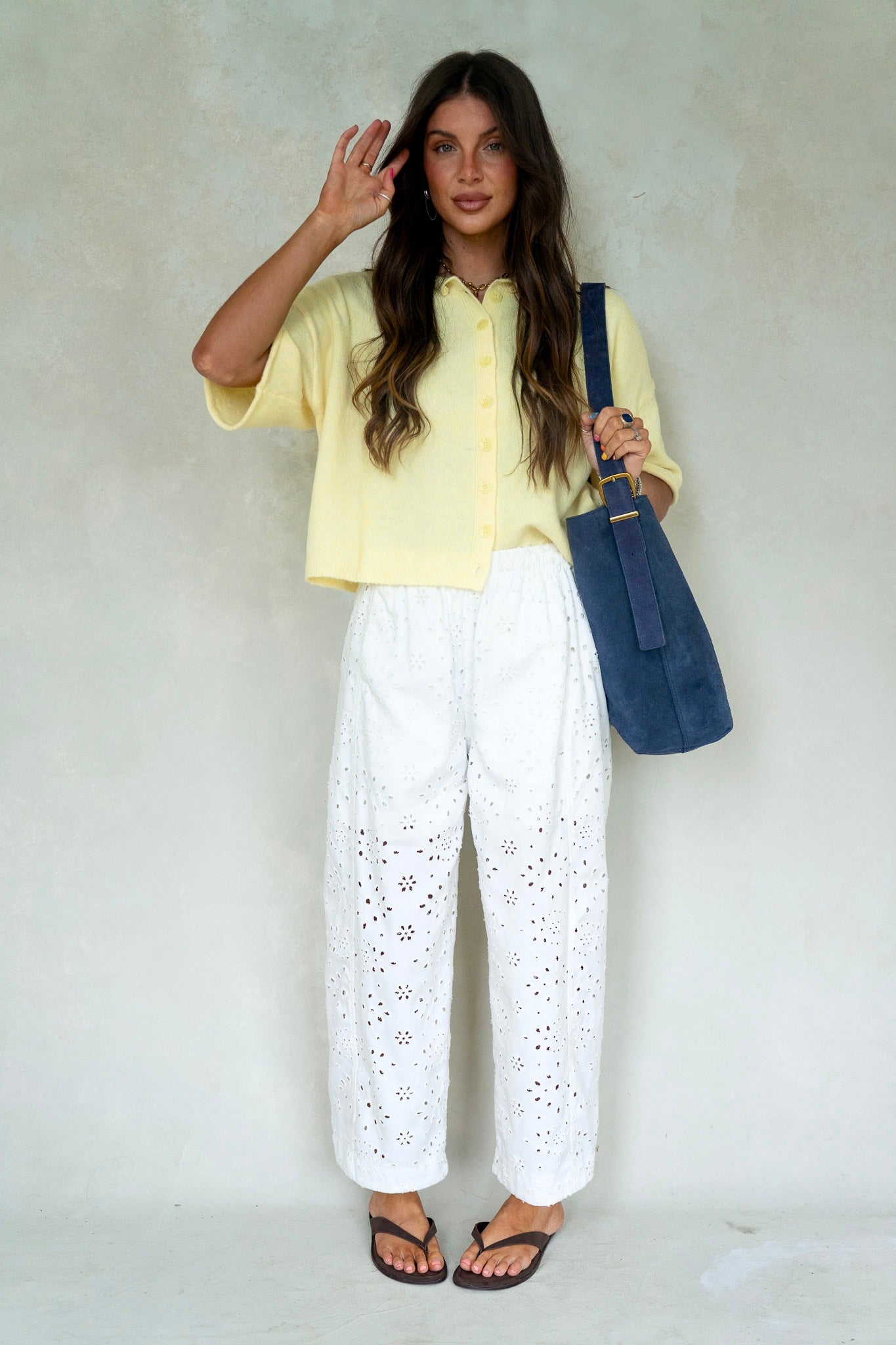 Short Sleeve Lemon Button Down