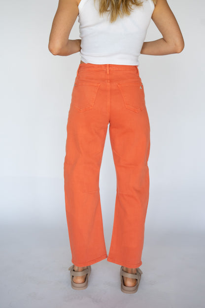 Sandy Mid Rise Barrel Jeans (Multiple Colors)