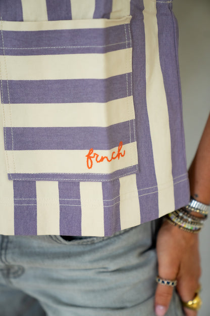 FRNCH Striped Vest