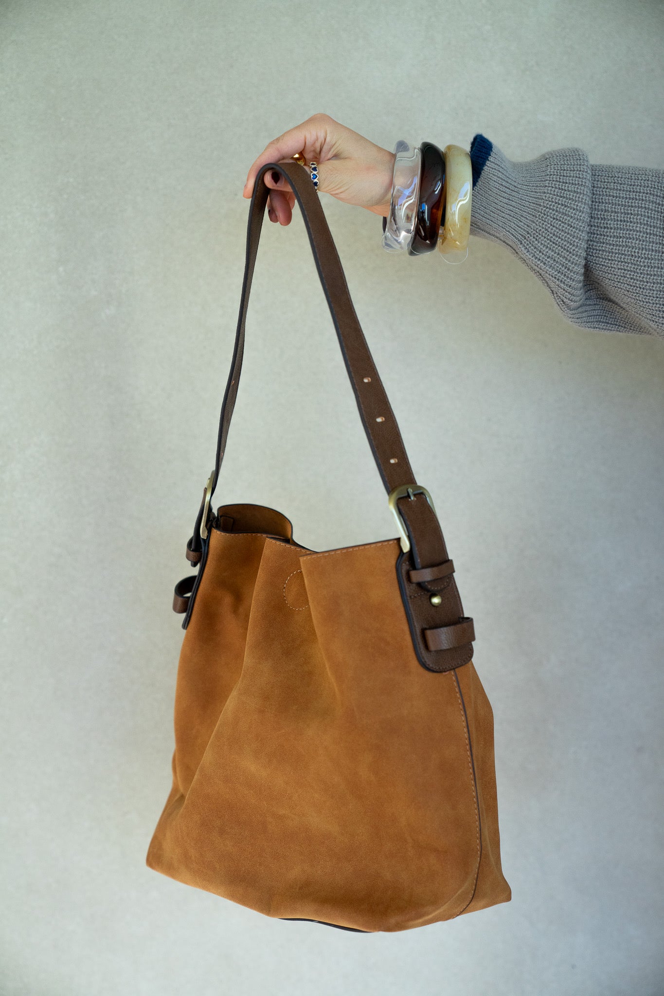 Toffee Hobo Handbag