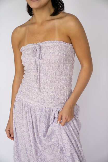 Lavender Breeze Smocked Maxi