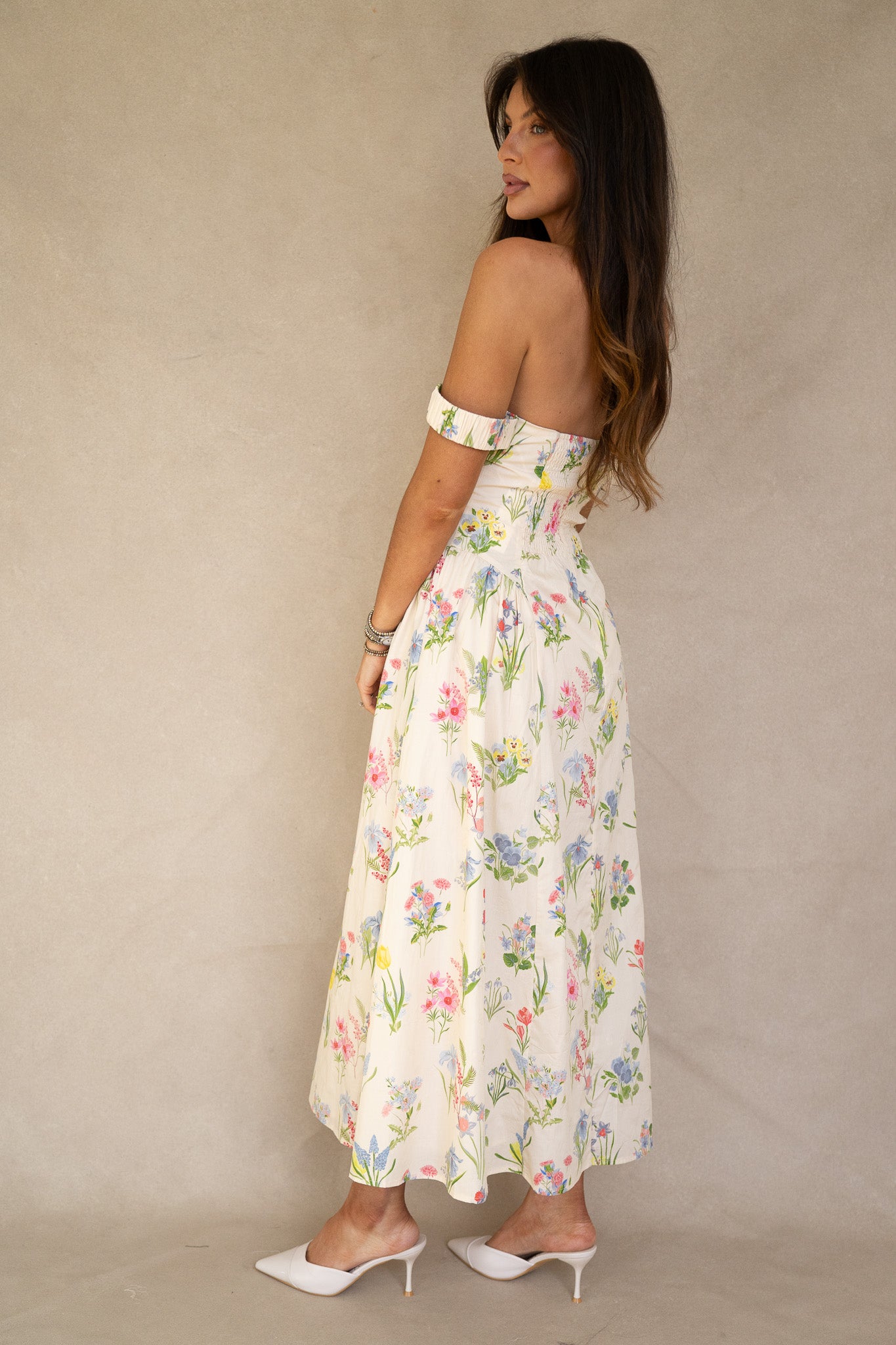 Camilla Corset Floral Midi