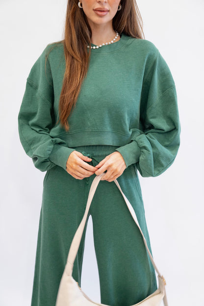 Lacey Rib Sweatshirt (Multiple Colors)