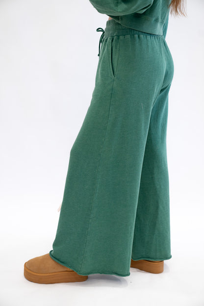 Lacey Rib Wide Leg Pants (Multiple Colors)