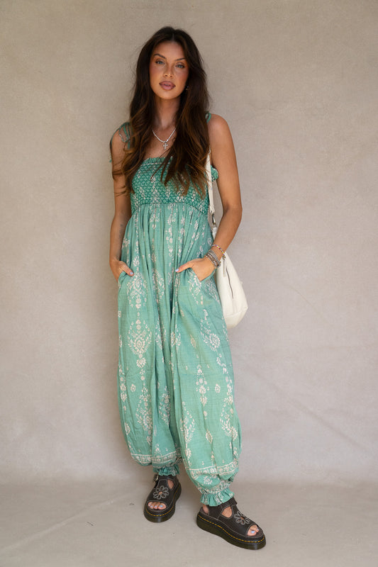 Green Bubble Jumpsuit