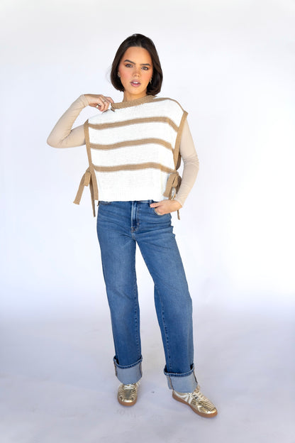 Knitted Creamy Mocha Sweater